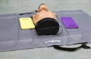 reanimatie met AED tijdens EHBO examen in De Ronde Venen